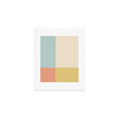 Colour Poems Color Block Line Abstract IX Art Print