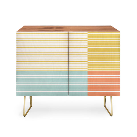 Colour Poems Color Block Line Abstract IX Credenza