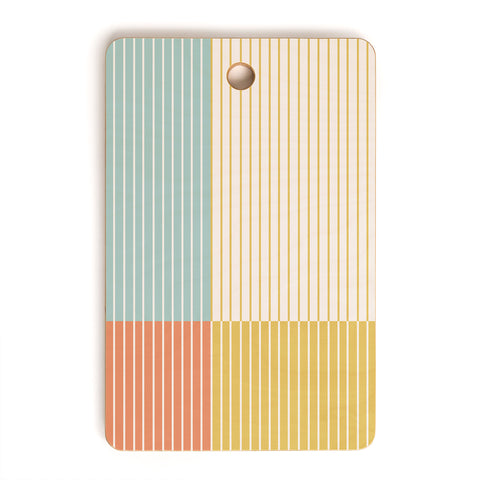 Colour Poems Color Block Line Abstract IX Cutting Board Rectangle