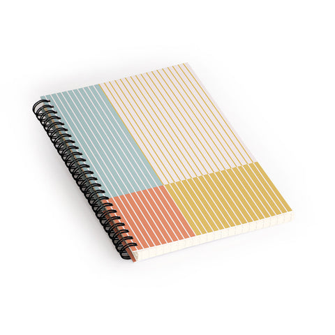 Colour Poems Color Block Line Abstract IX Spiral Notebook