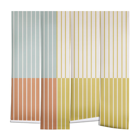 Colour Poems Color Block Line Abstract IX Wall Mural
