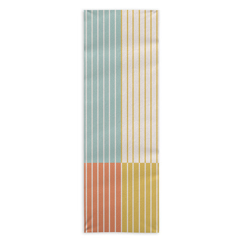 Colour Poems Color Block Line Abstract IX Yoga Towel