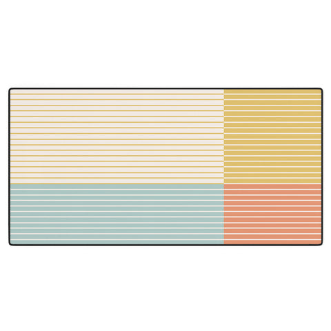 Colour Poems Color Block Line Abstract IX Desk Mat
