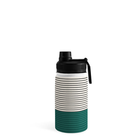 Colour Poems Color Block Line Abstract V Water Bottle