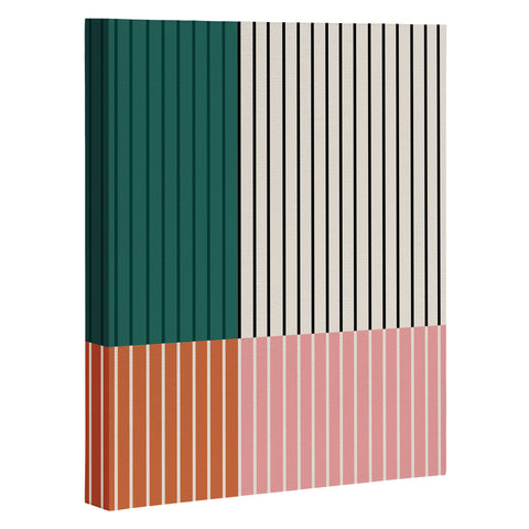 Colour Poems Color Block Line Abstract V Art Canvas