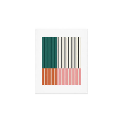 Colour Poems Color Block Line Abstract V Art Print