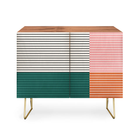 Colour Poems Color Block Line Abstract V Credenza