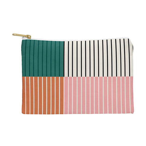 Colour Poems Color Block Line Abstract V Pouch