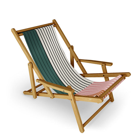 Colour Poems Color Block Line Abstract V Sling Chair