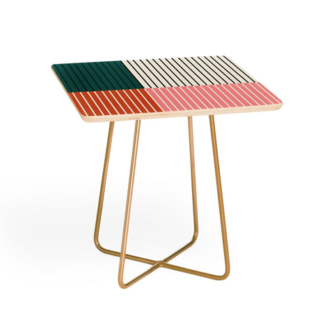 Colour Poems Color Block Line Abstract V Side Table