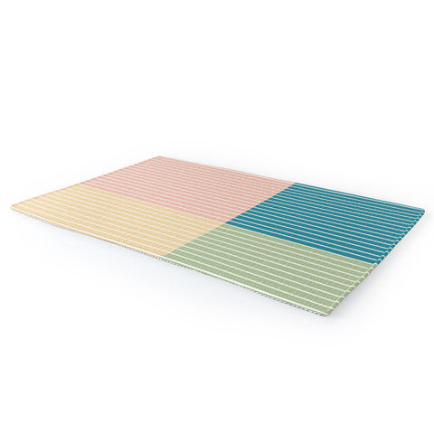 Colour Poems Color Block Line Abstract VII Area Rug