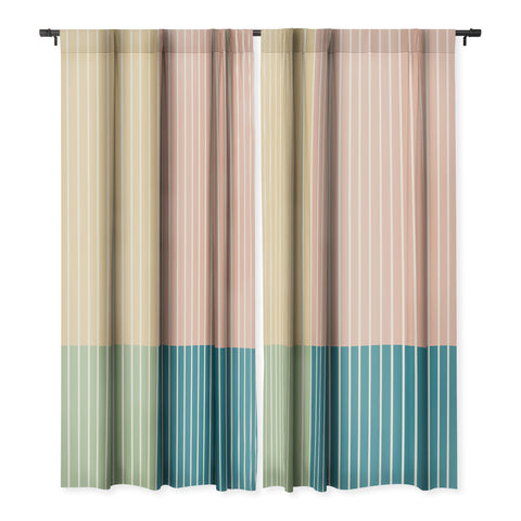 Colour Poems Color Block Line Abstract VII Blackout Non Repeat