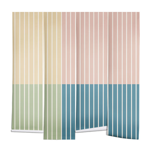 Colour Poems Color Block Line Abstract VII Wall Mural