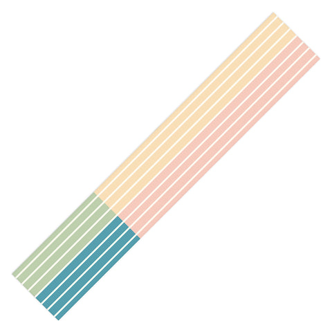 Colour Poems Color Block Line Abstract VII Table Runner
