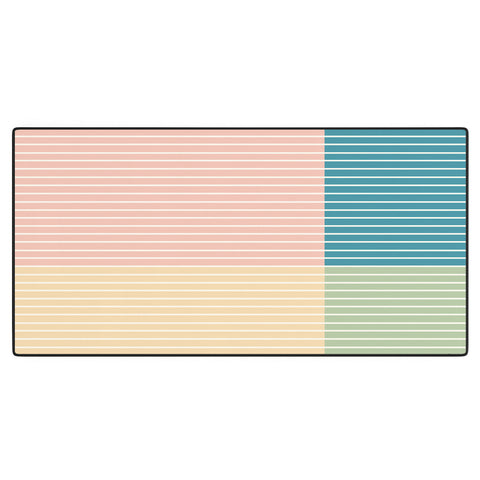 Colour Poems Color Block Line Abstract VII Desk Mat