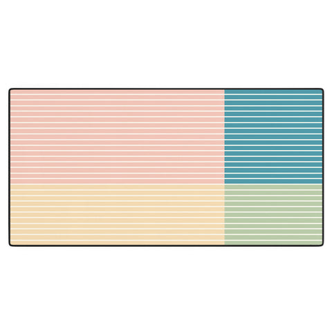 Colour Poems Color Block Line Abstract VII Desk Mat