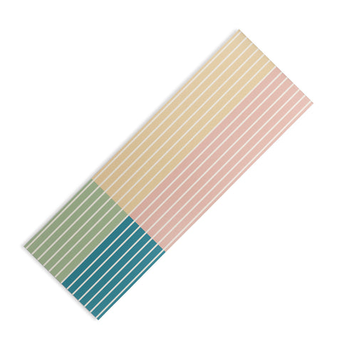 Colour Poems Color Block Line Abstract VII Yoga Mat