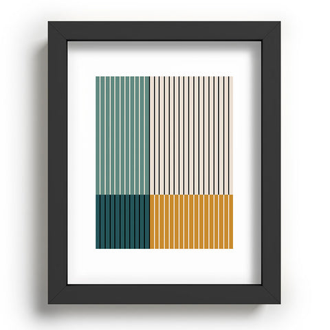 Colour Poems Color Block Line Abstract VIII Recessed Framing Rectangle