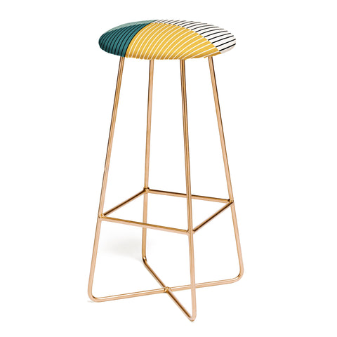 Colour Poems Color Block Line Abstract VIII Bar Stool