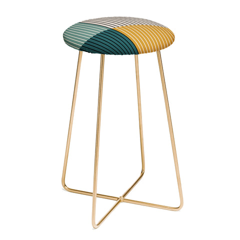 Colour Poems Color Block Line Abstract VIII Counter Stool