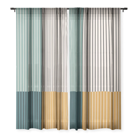 Colour Poems Color Block Line Abstract VIII Sheer Non Repeat