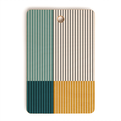 Colour Poems Color Block Line Abstract VIII Cutting Board Rectangle