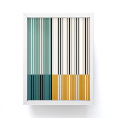 Colour Poems Color Block Line Abstract VIII Framed Mini Art Print