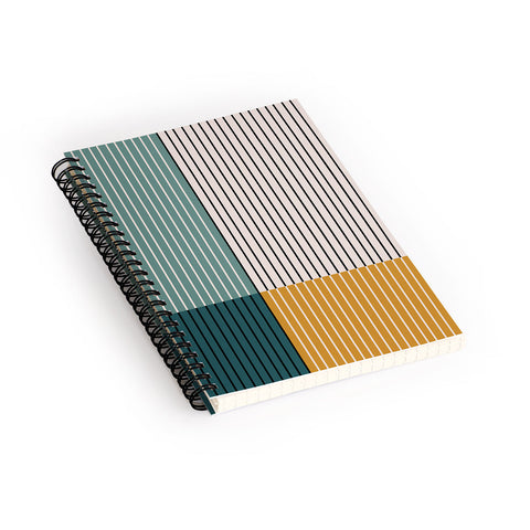 Colour Poems Color Block Line Abstract VIII Spiral Notebook