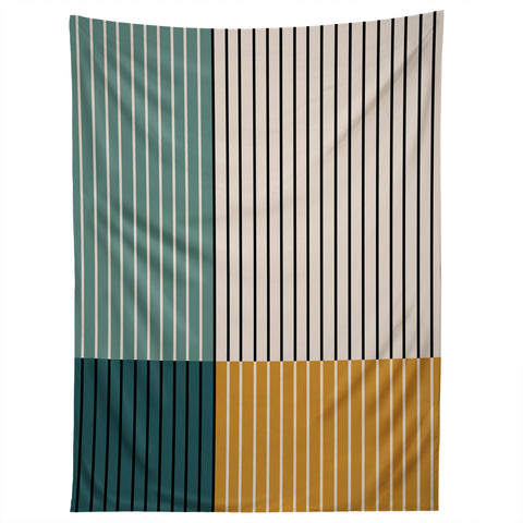 Colour Poems Color Block Line Abstract VIII Tapestry