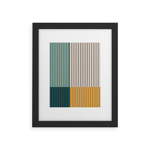 Colour Poems Color Block Line Abstract VIII Framed Art Print