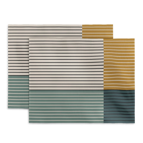 Colour Poems Color Block Line Abstract VIII Placemat