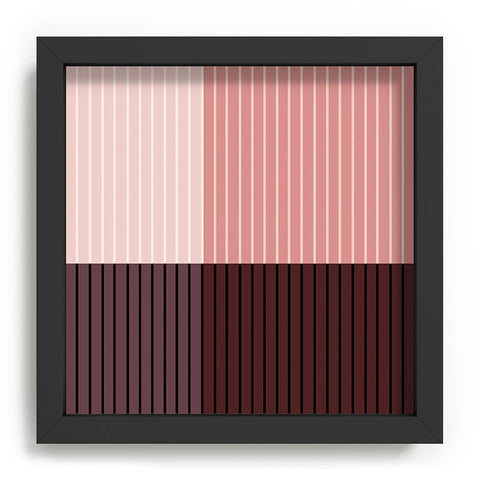 Colour Poems Color Block Line Abstract XI Recessed Framing Square