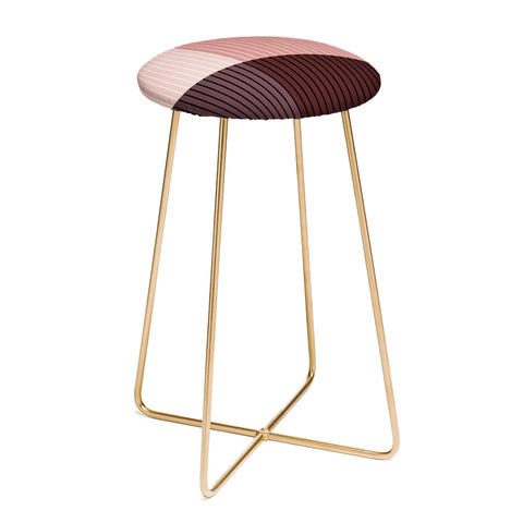 Colour Poems Color Block Line Abstract XI Counter Stool