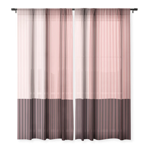 Colour Poems Color Block Line Abstract XI Sheer Non Repeat