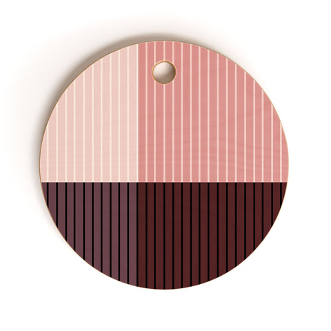 Colour Poems Color Block Line Abstract XI Cutting Board Round