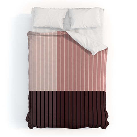 Colour Poems Color Block Line Abstract XI Duvet Cover