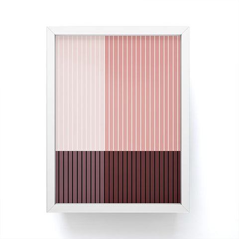 Colour Poems Color Block Line Abstract XI Framed Mini Art Print