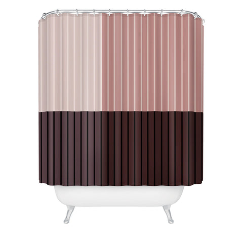 Colour Poems Color Block Line Abstract XI Shower Curtain