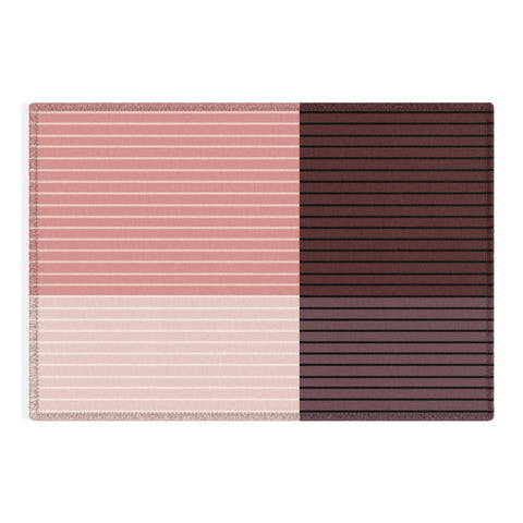 Colour Poems Color Block Line Abstract XI Outdoor Rug