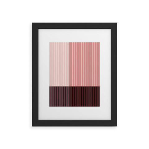 Colour Poems Color Block Line Abstract XI Framed Art Print
