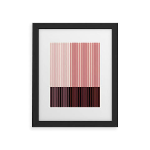 Colour Poems Color Block Line Abstract XI Framed Art Print