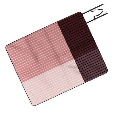 Colour Poems Color Block Line Abstract XI Picnic Blanket