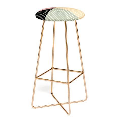 Colour Poems Color Block Line Abstract XII Bar Stool