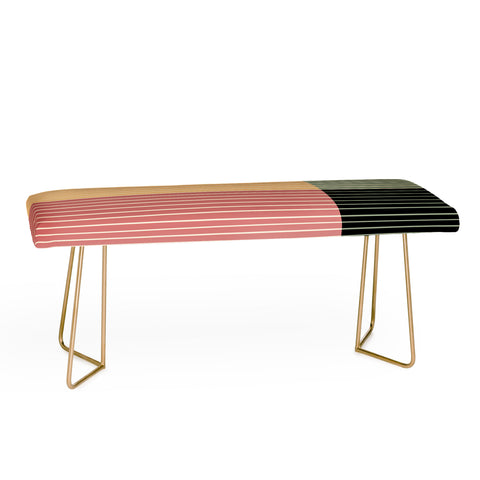 Colour Poems Color Block Line Abstract XII Bench