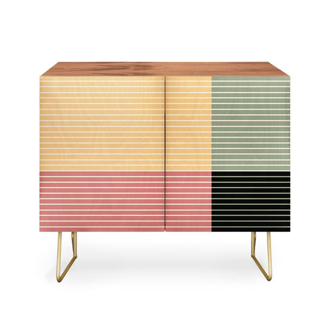 Colour Poems Color Block Line Abstract XII Credenza