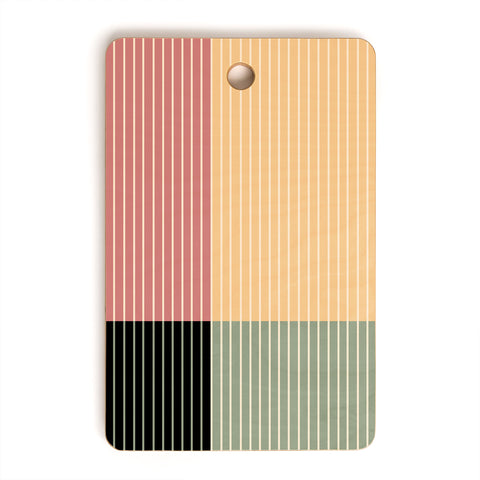 Colour Poems Color Block Line Abstract XII Cutting Board Rectangle