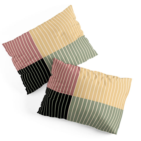 Colour Poems Color Block Line Abstract XII Pillow Shams