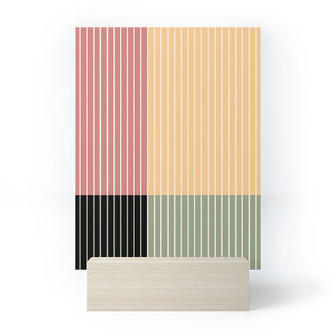 Colour Poems Color Block Line Abstract XII Mini Art Print
