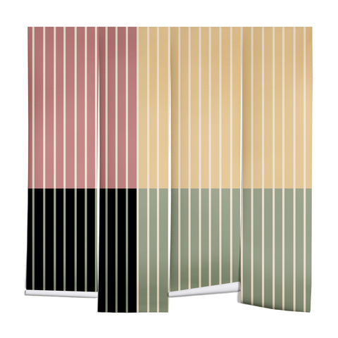Colour Poems Color Block Line Abstract XII Wall Mural
