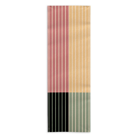 Colour Poems Color Block Line Abstract XII Yoga Towel
